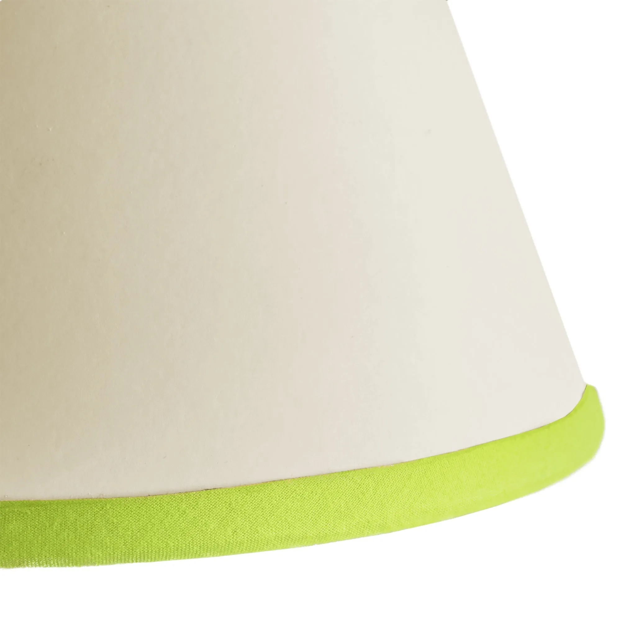 16cm Empire Top n Tail shade in cream card with lime green tape