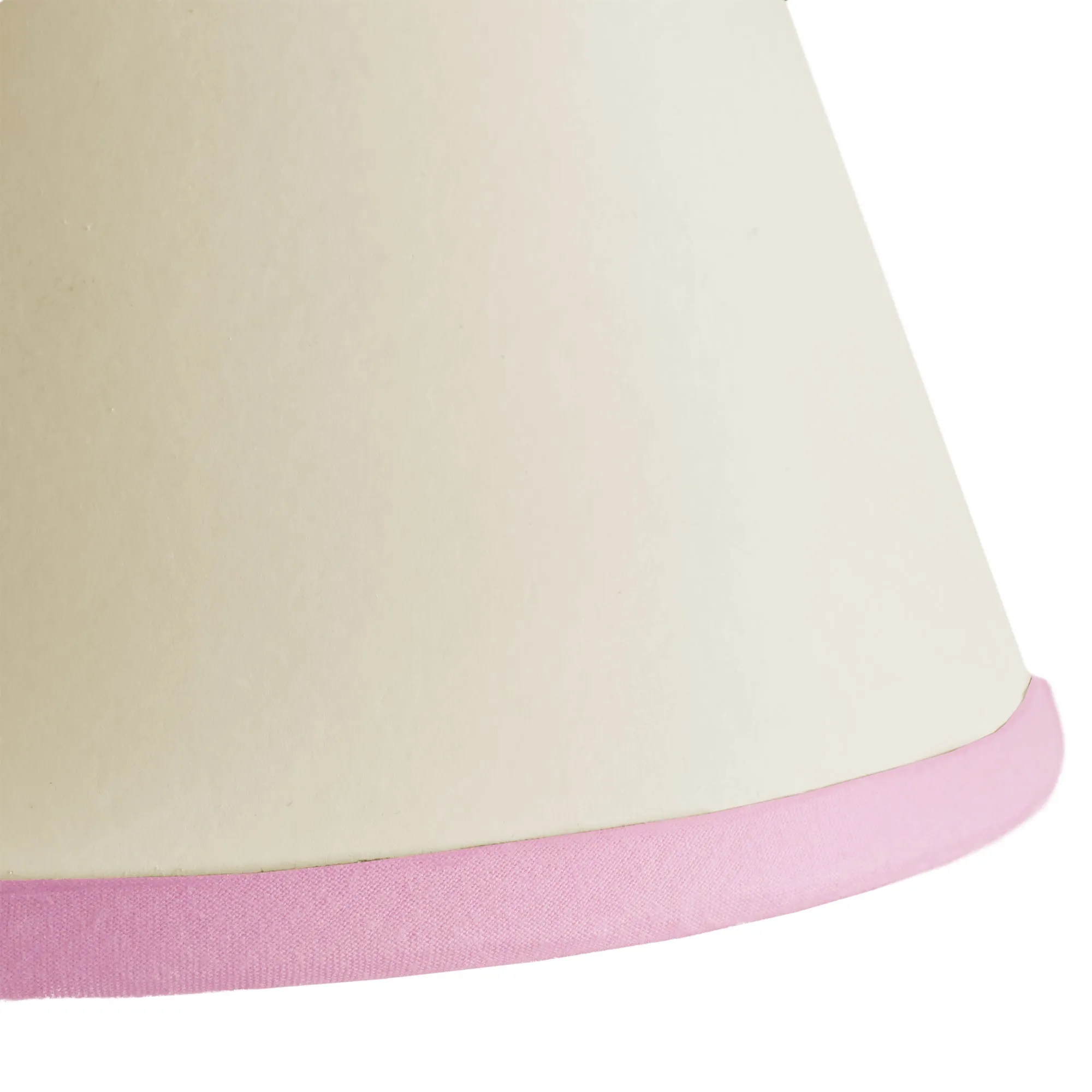 16cm Empire Top n Tail shade in cream card with pale pink tape