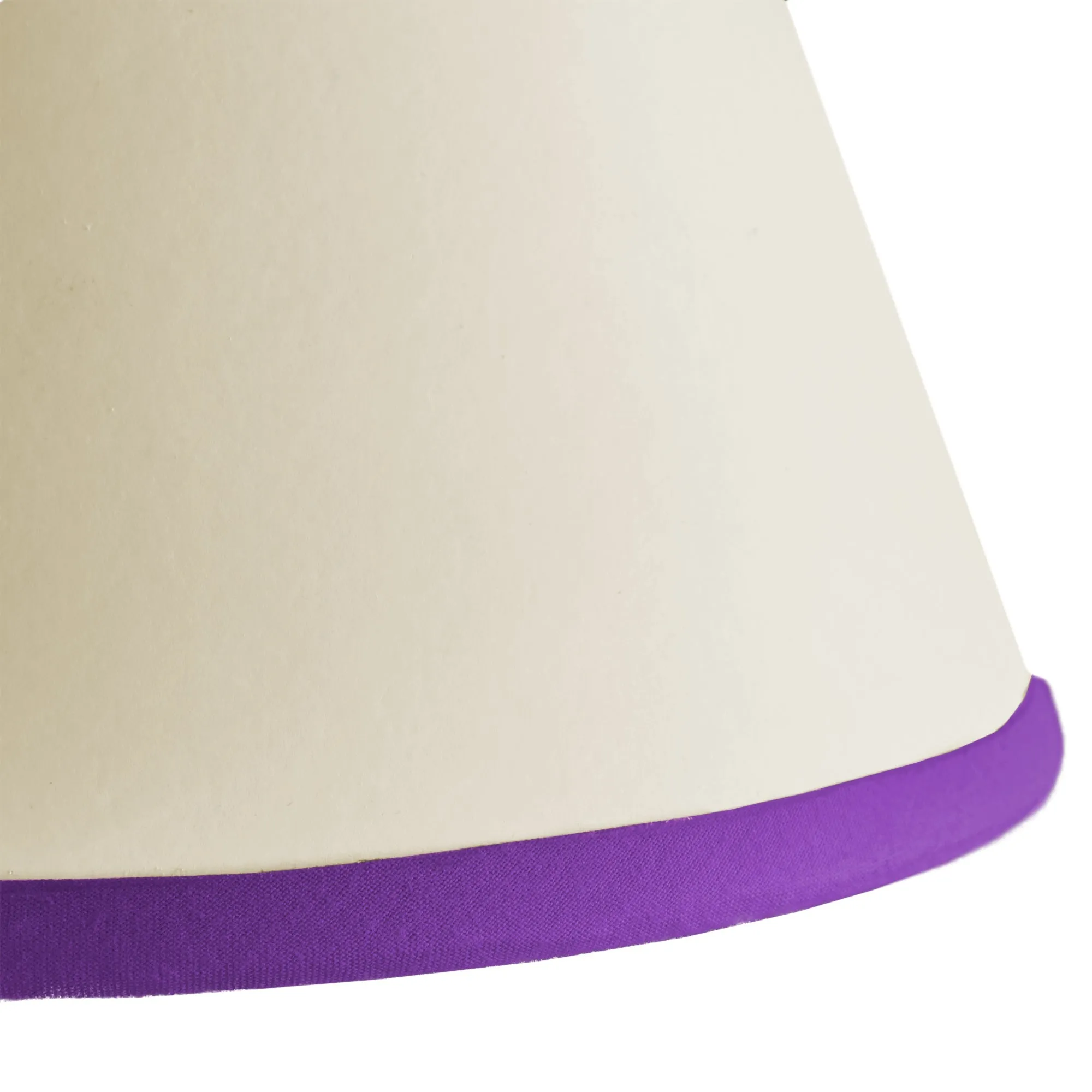 25cm Empire Top n Tail shade in cream card with violet tape