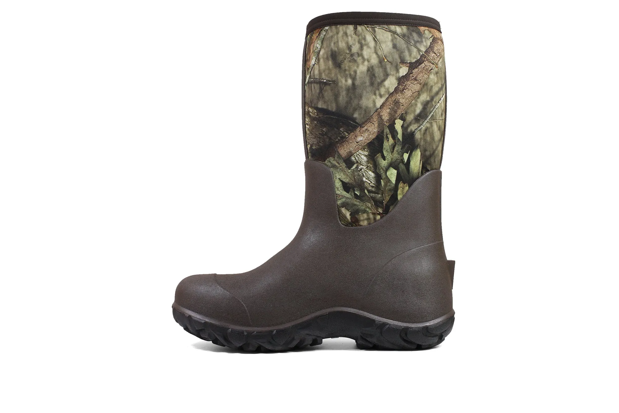 Bogs Mens Mossy Oak Rubber/Nylon Warner Waterproof Hunting Boots