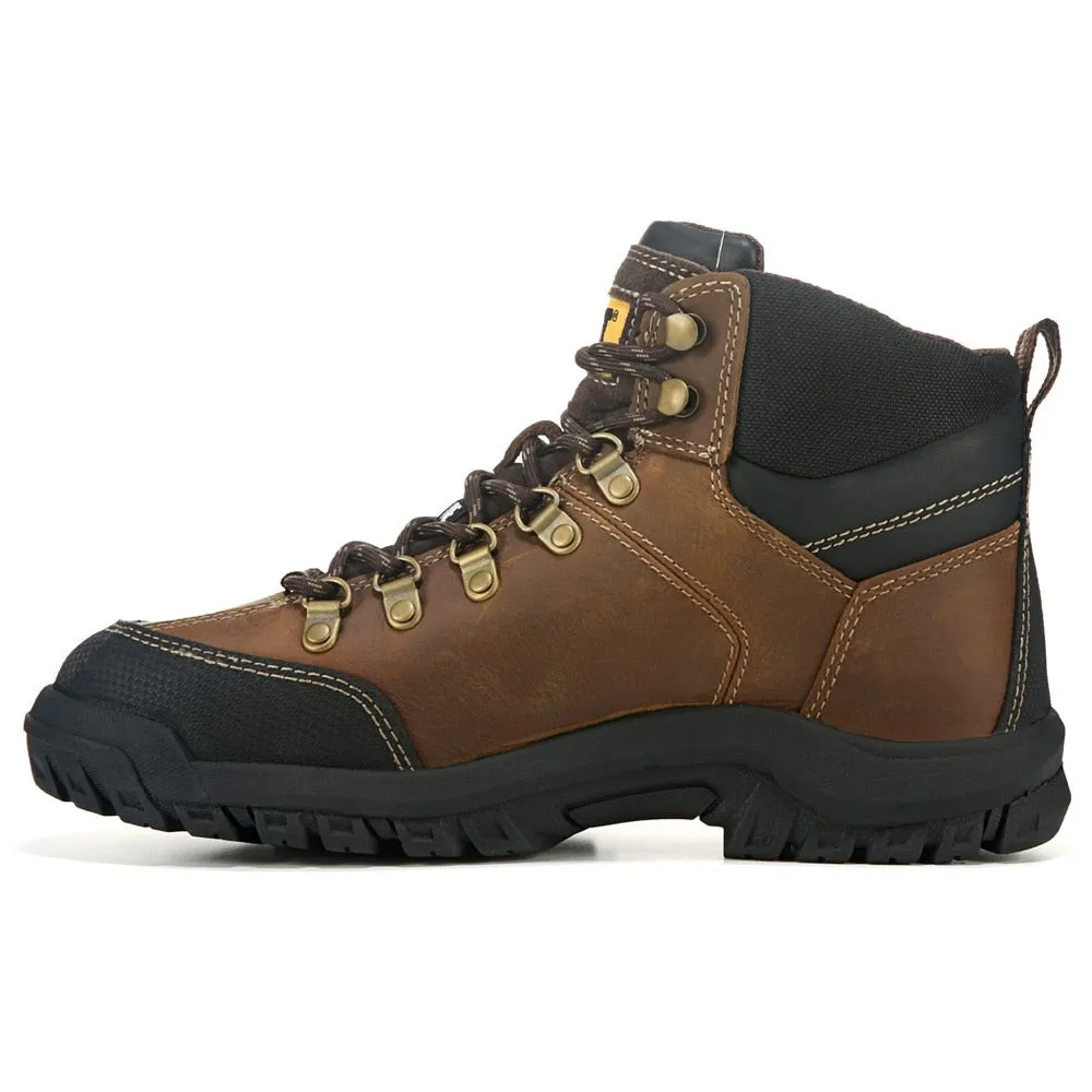 Caterpillar Men's Waterproof Steel Toe Work Boots, Brown