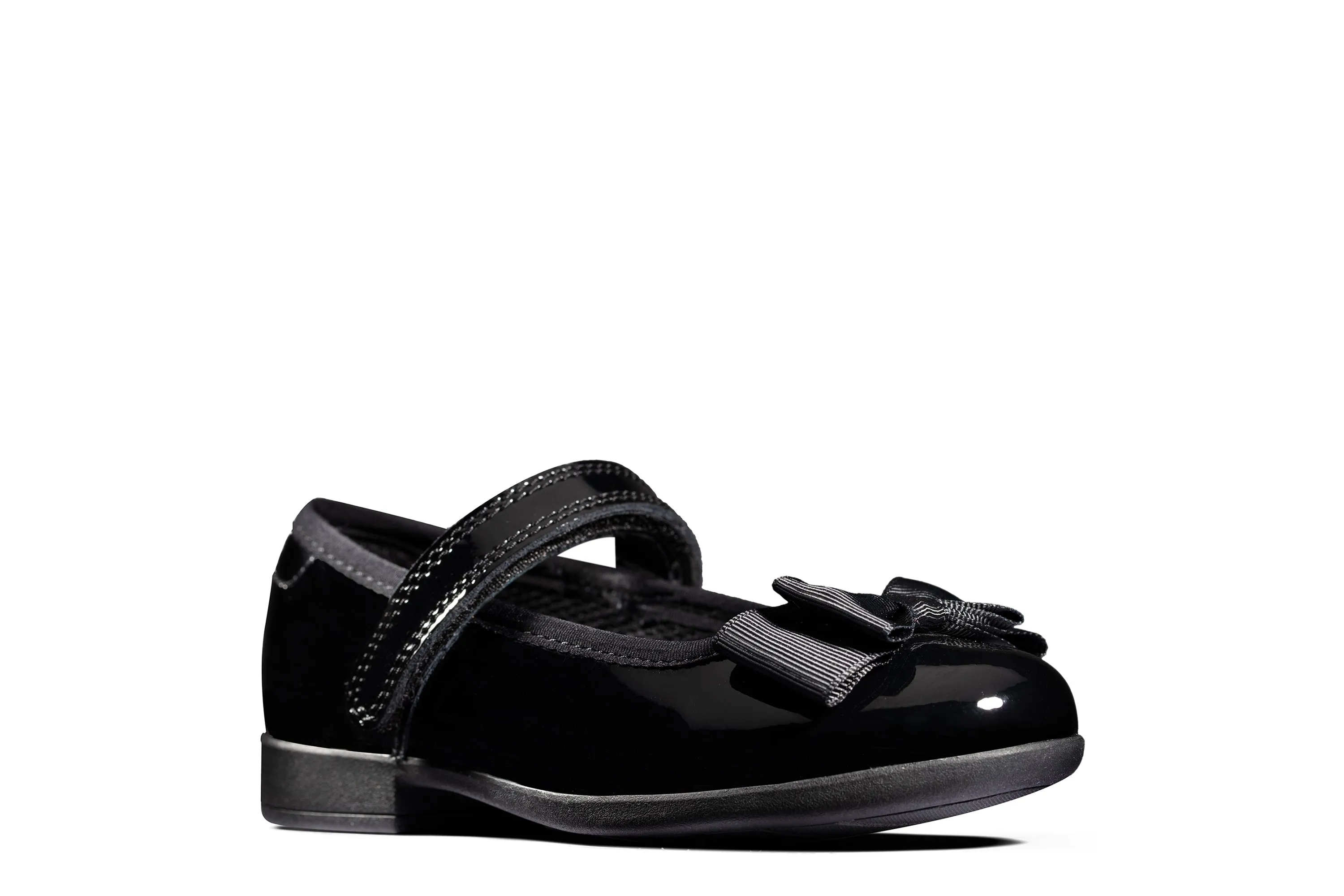 Clarks Scala Tap T Black Patent