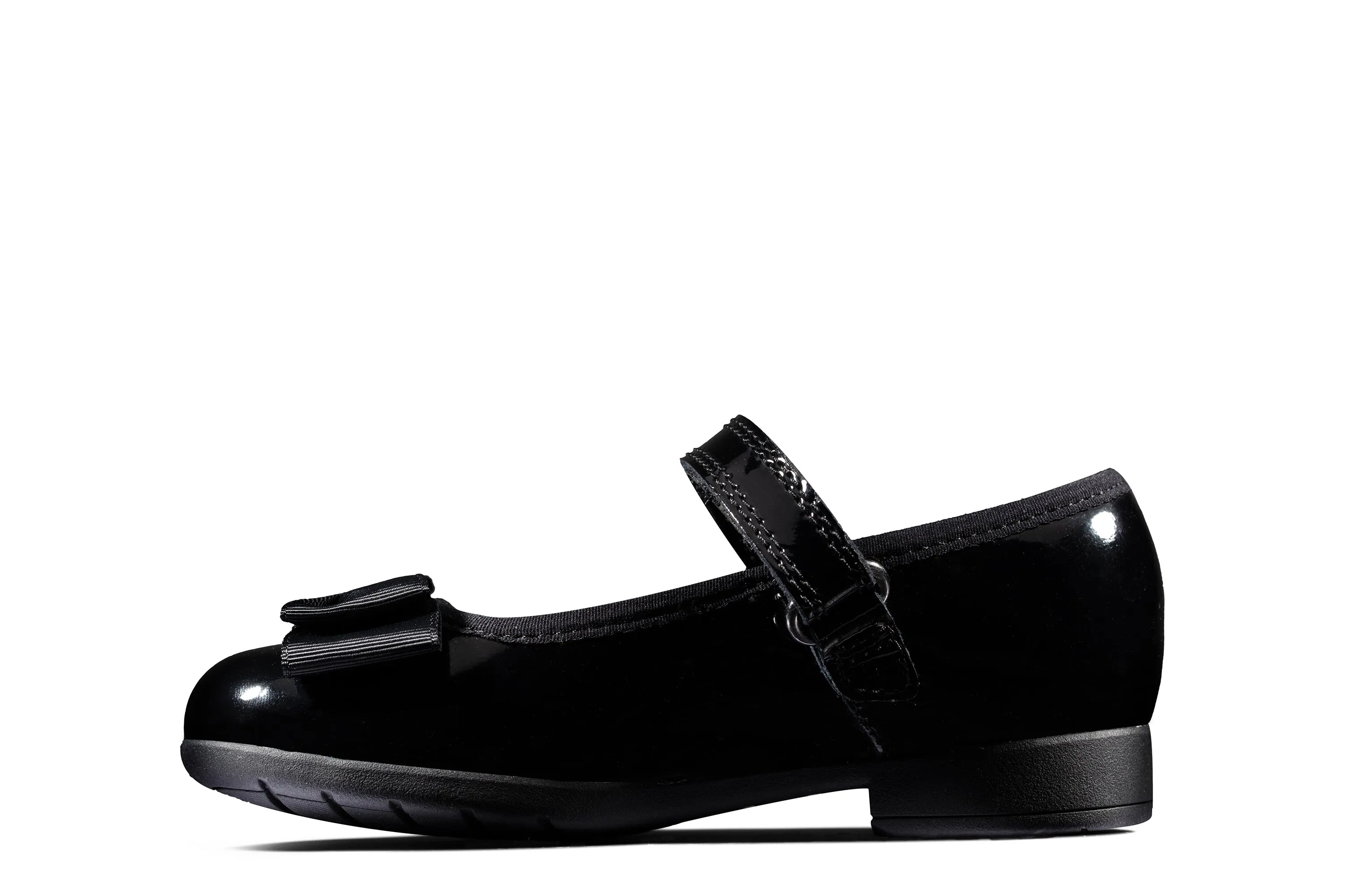 Clarks Scala Tap T Black Patent