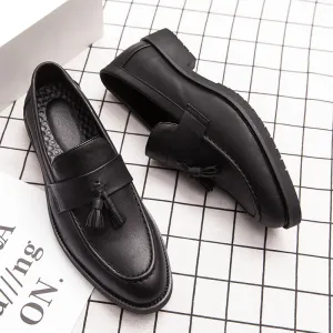 Cross-border casual leather shoes men's Korean version of the trend British one foot men's shoes business flow Su leather shoes lazy small leather shoes