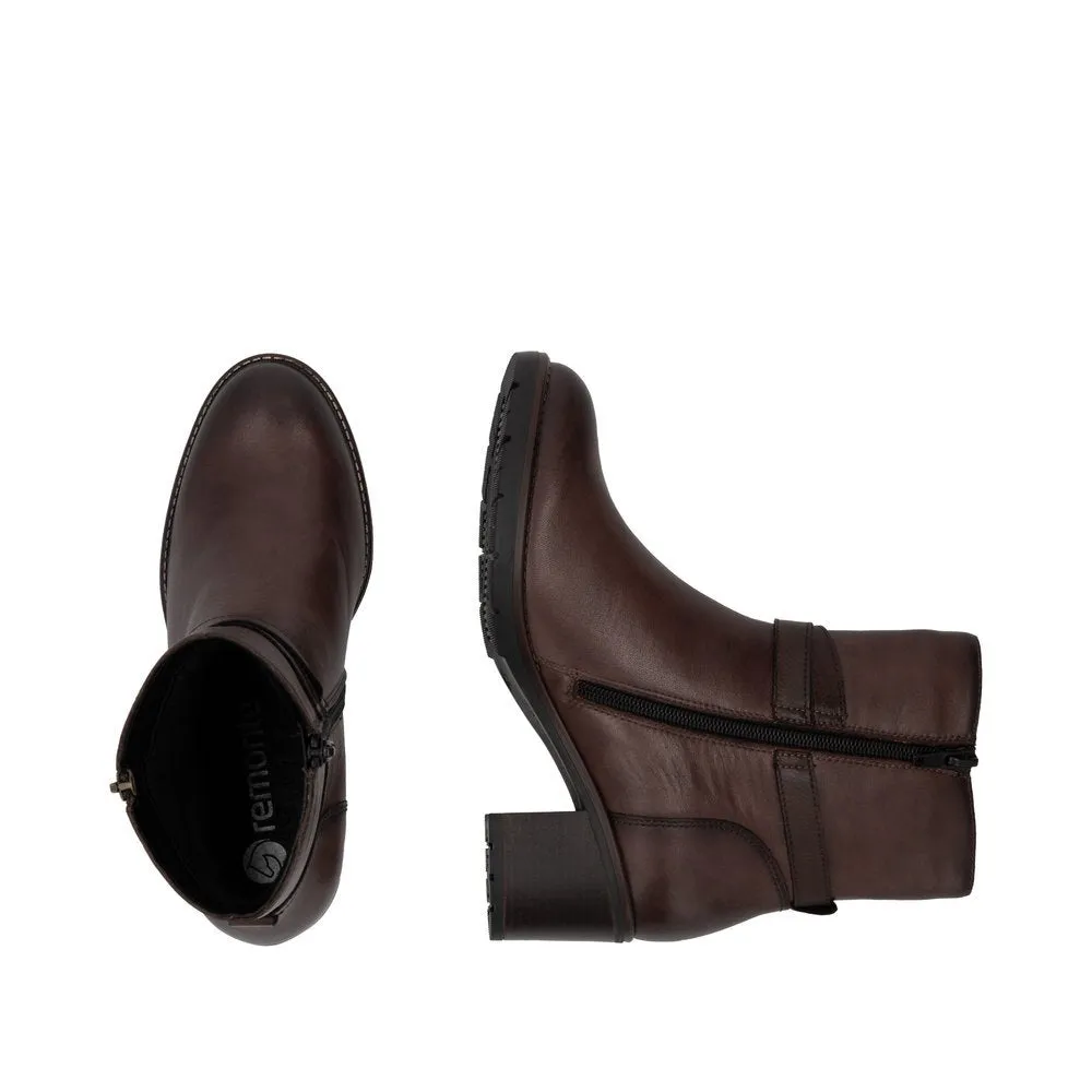 Damson Brown Ankle Boots