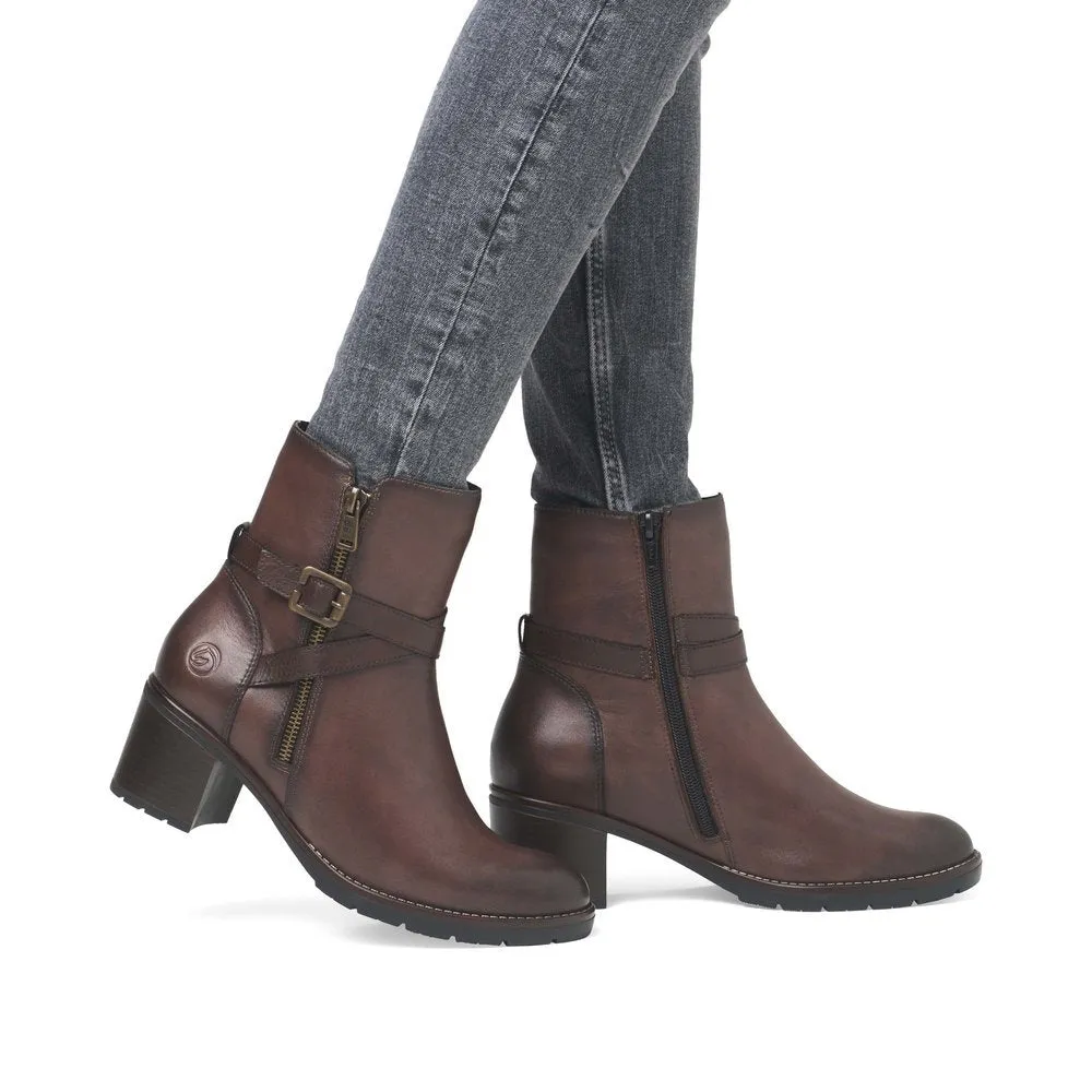 Damson Brown Ankle Boots