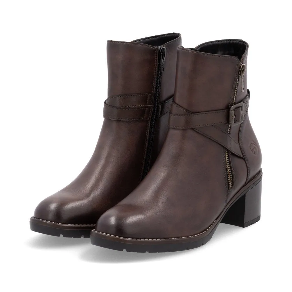 Damson Brown Ankle Boots