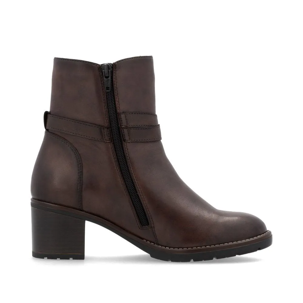 Damson Brown Ankle Boots