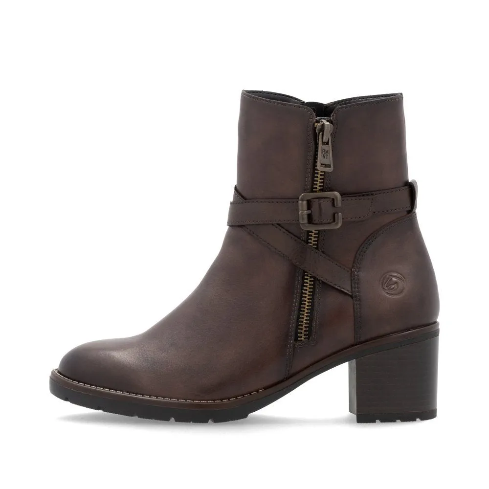 Damson Brown Ankle Boots