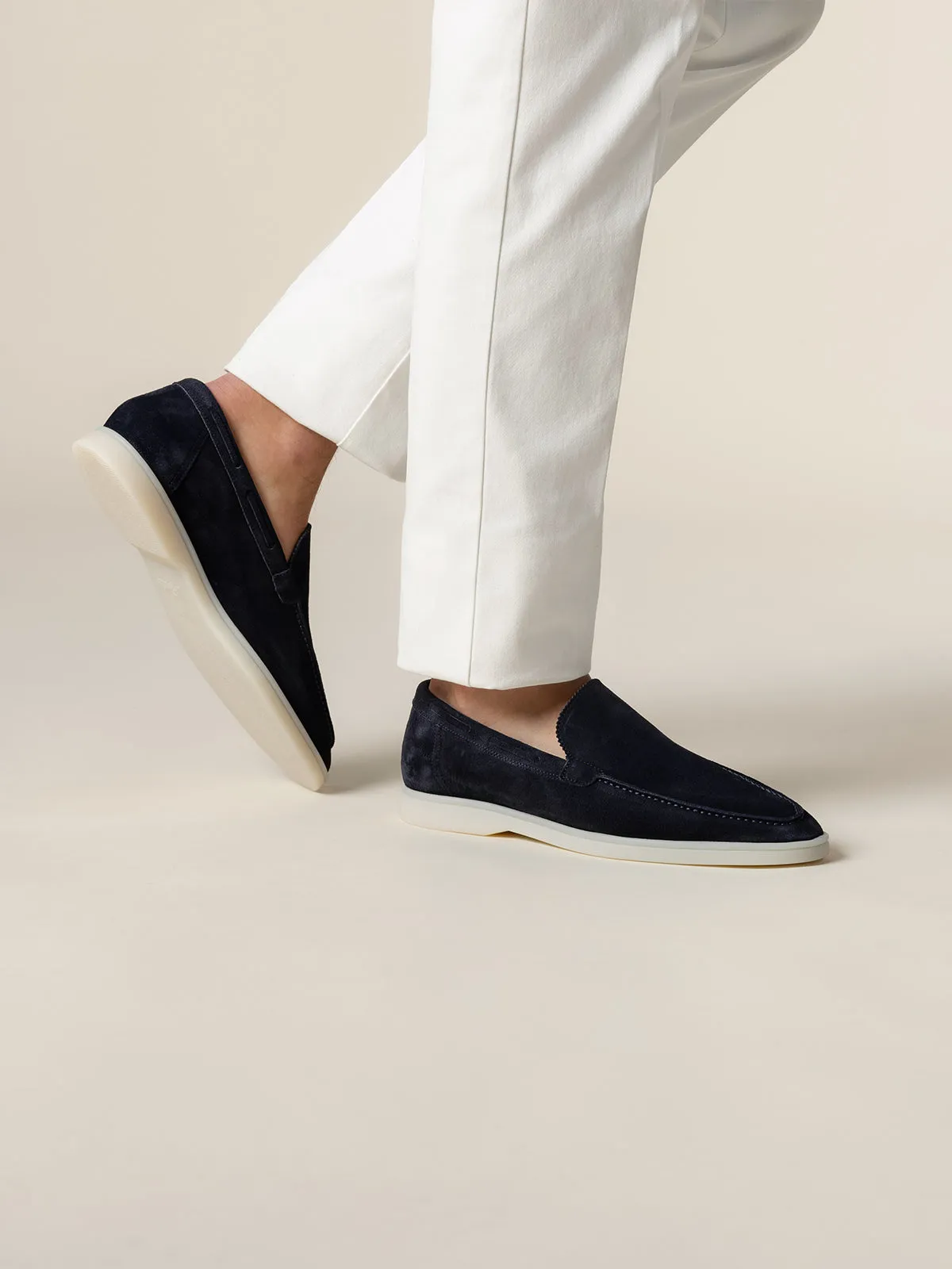 Dark Navy Yacht Loafers