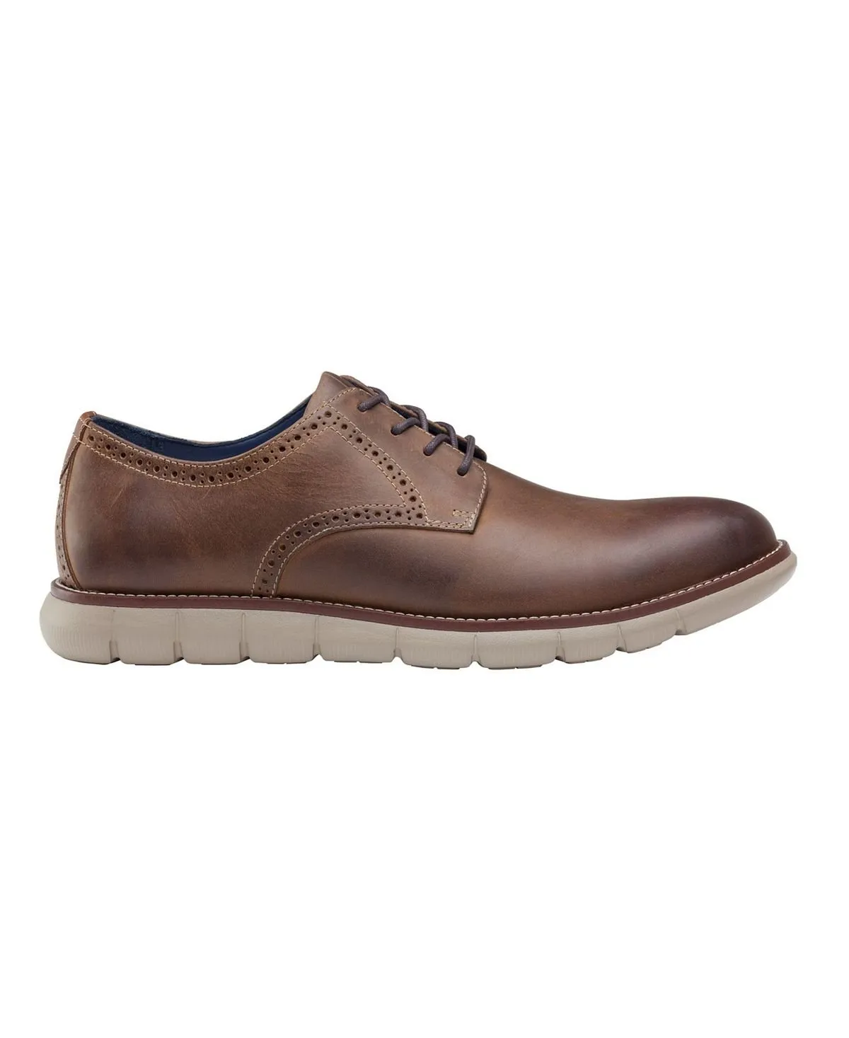 Johnston & Murphy Men's Milson Plain Toe Shoes, Brown