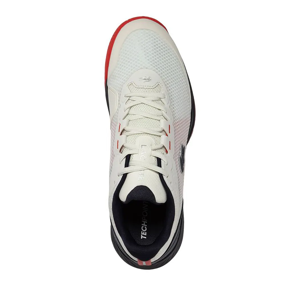 Men's Tech Point Tennis Shoes Off White and Navy Blue