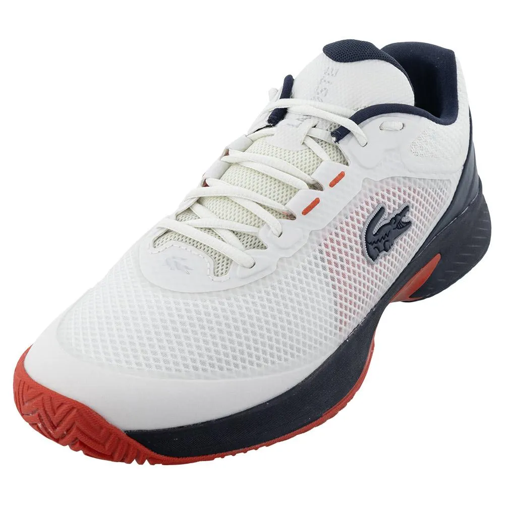 Men's Tech Point Tennis Shoes Off White and Navy Blue