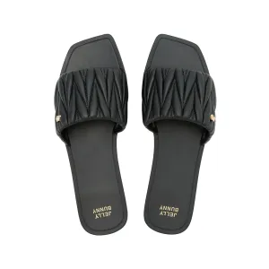 Noufu Flat Sandals Black