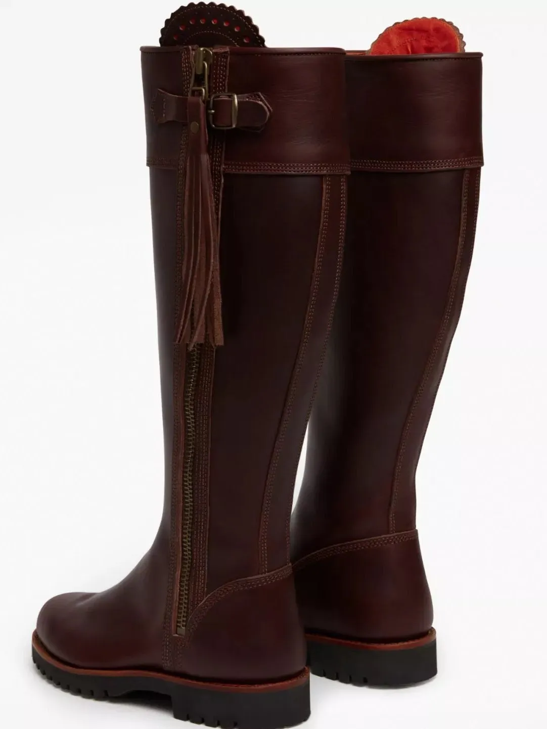 PENELOPE CHILVERS Long Tassel Boots - Leather - Conker