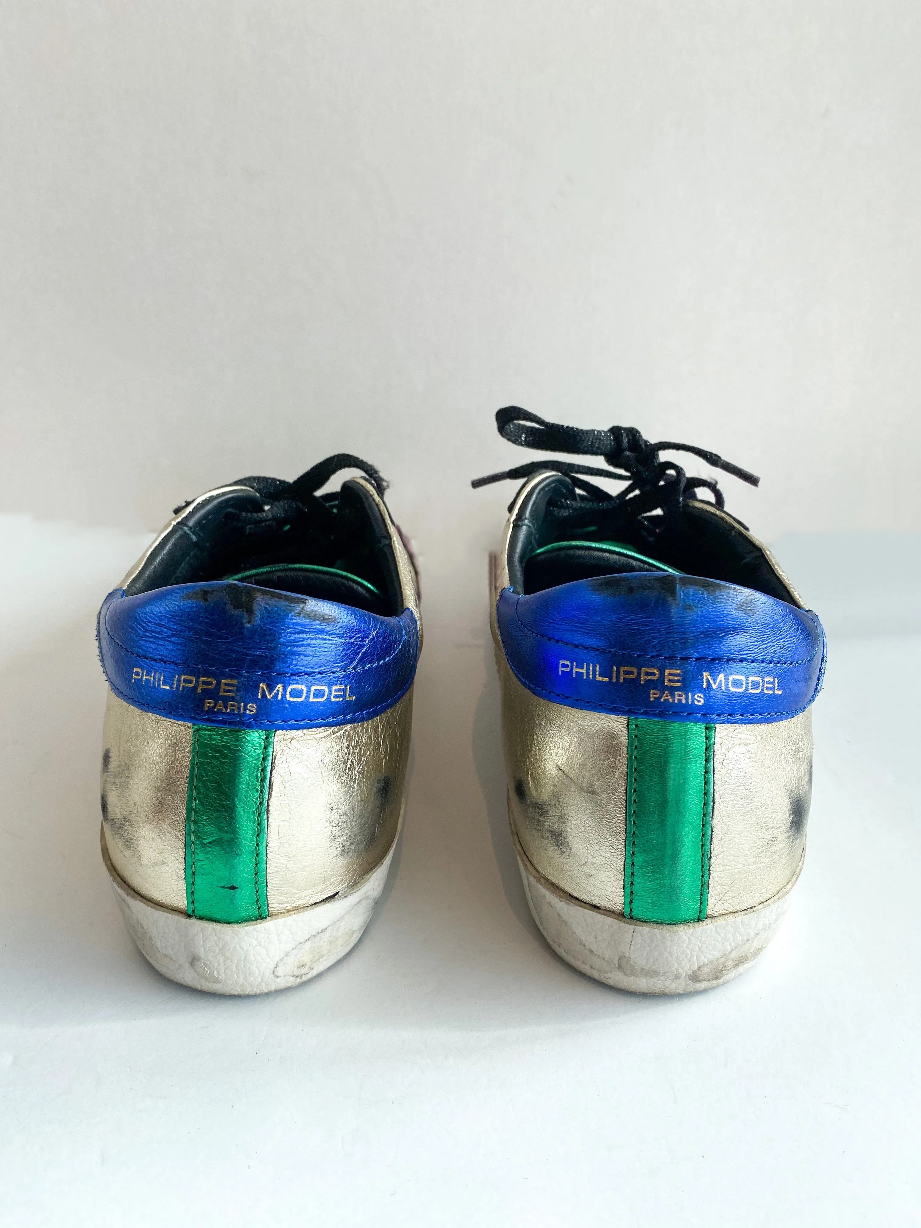 Philippe Model PRSX Rainbow Metallic Sneakers