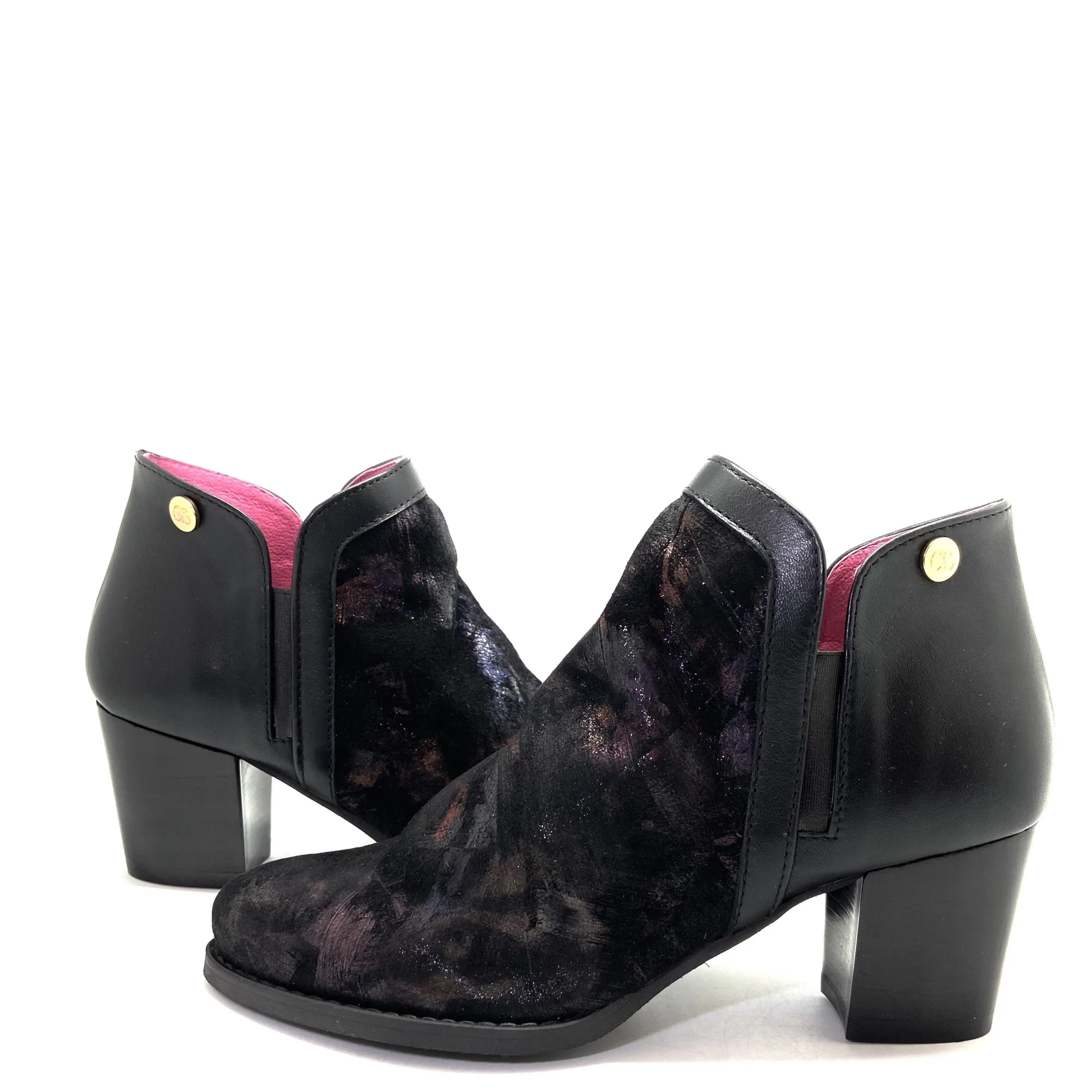 Plume - Black Multi Smoke ankle boot