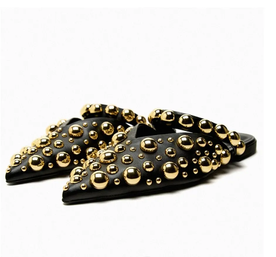 Pre Order:  Studded Pointed Flats