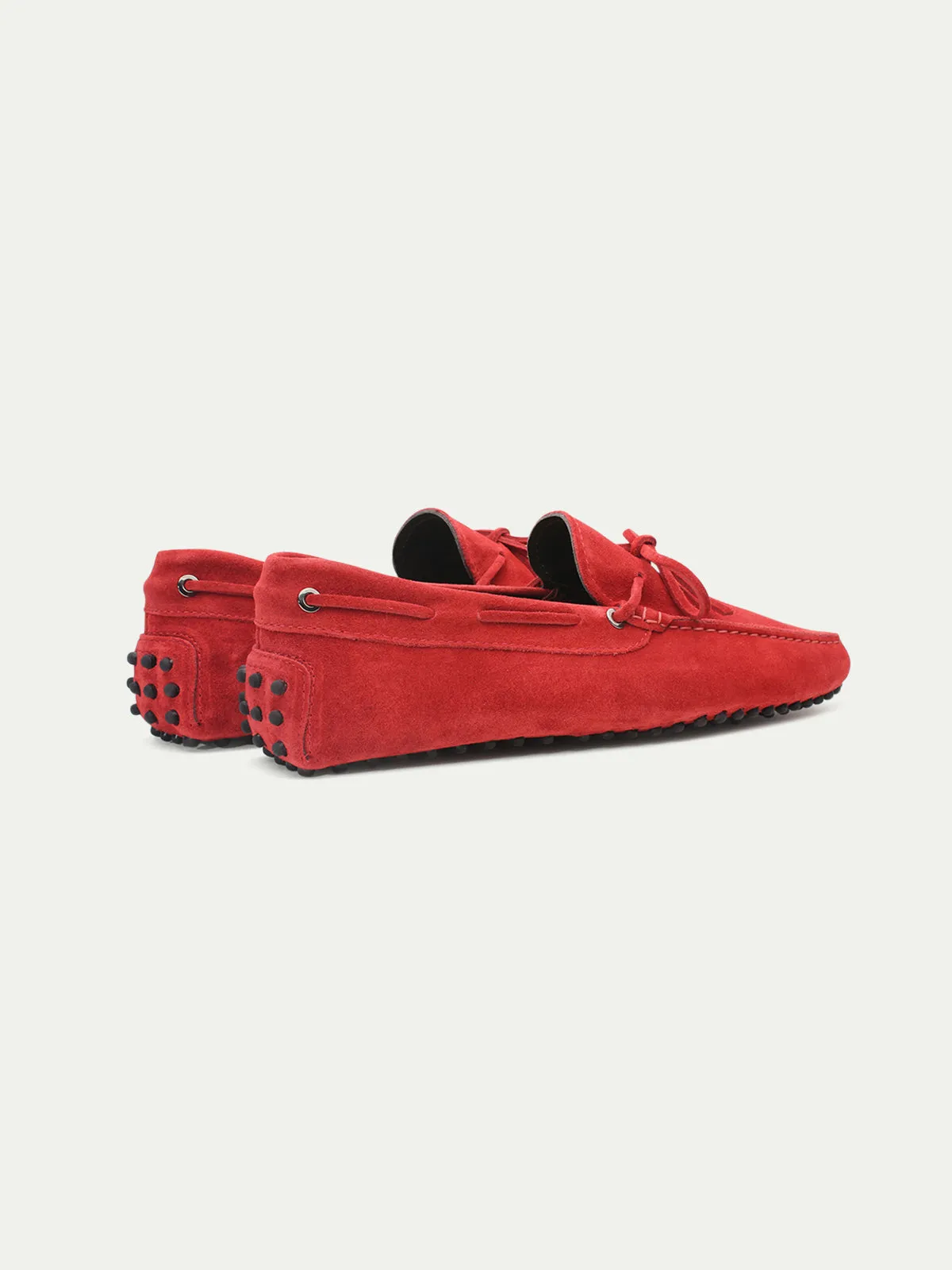 Red Suede Driving Shoes