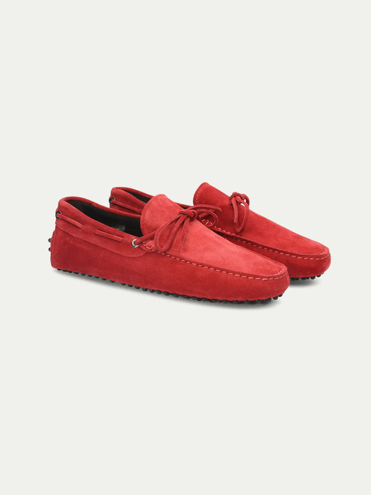 Red Suede Driving Shoes