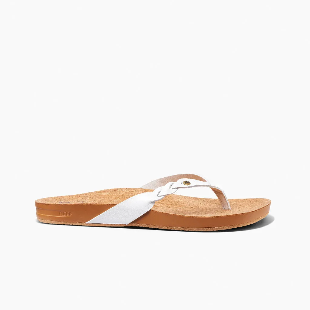 Reef Women's Cushion Court Twist Sandal - White