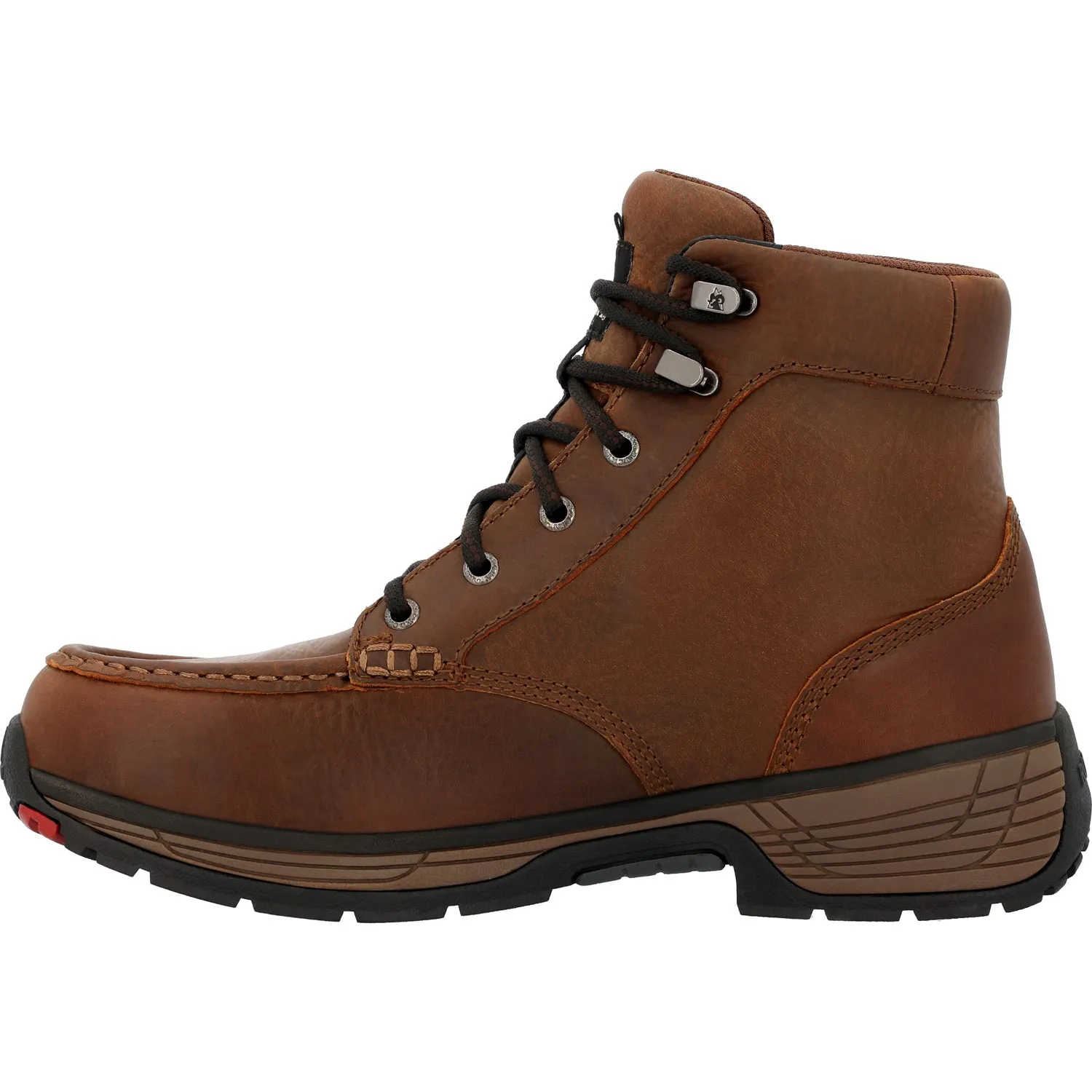 Rocky Mens Treadflex 6in WP CT Crazy Horse Leather Work Boots