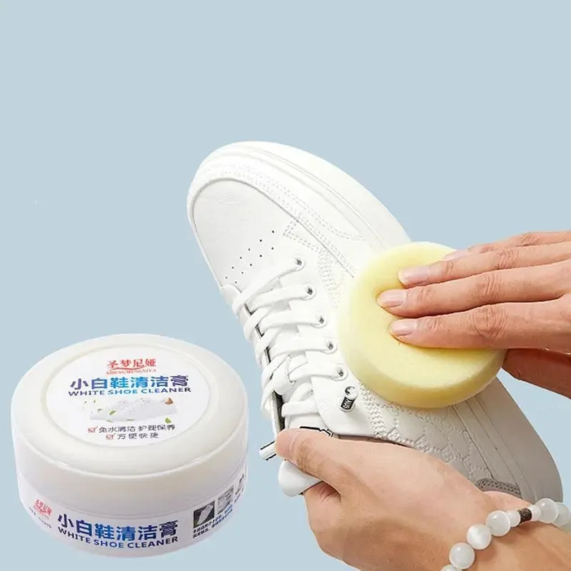 SHOE CLEANING CREAM WITH SPONGE