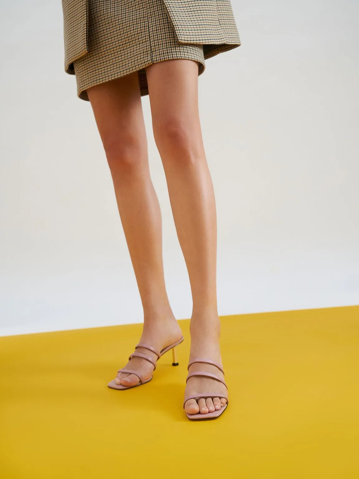 Strappy Heeled Mules