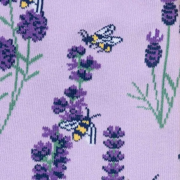 Unisex Bees & Lavender Stretch-It Knee Socks