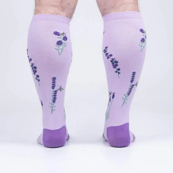 Unisex Bees & Lavender Stretch-It Knee Socks