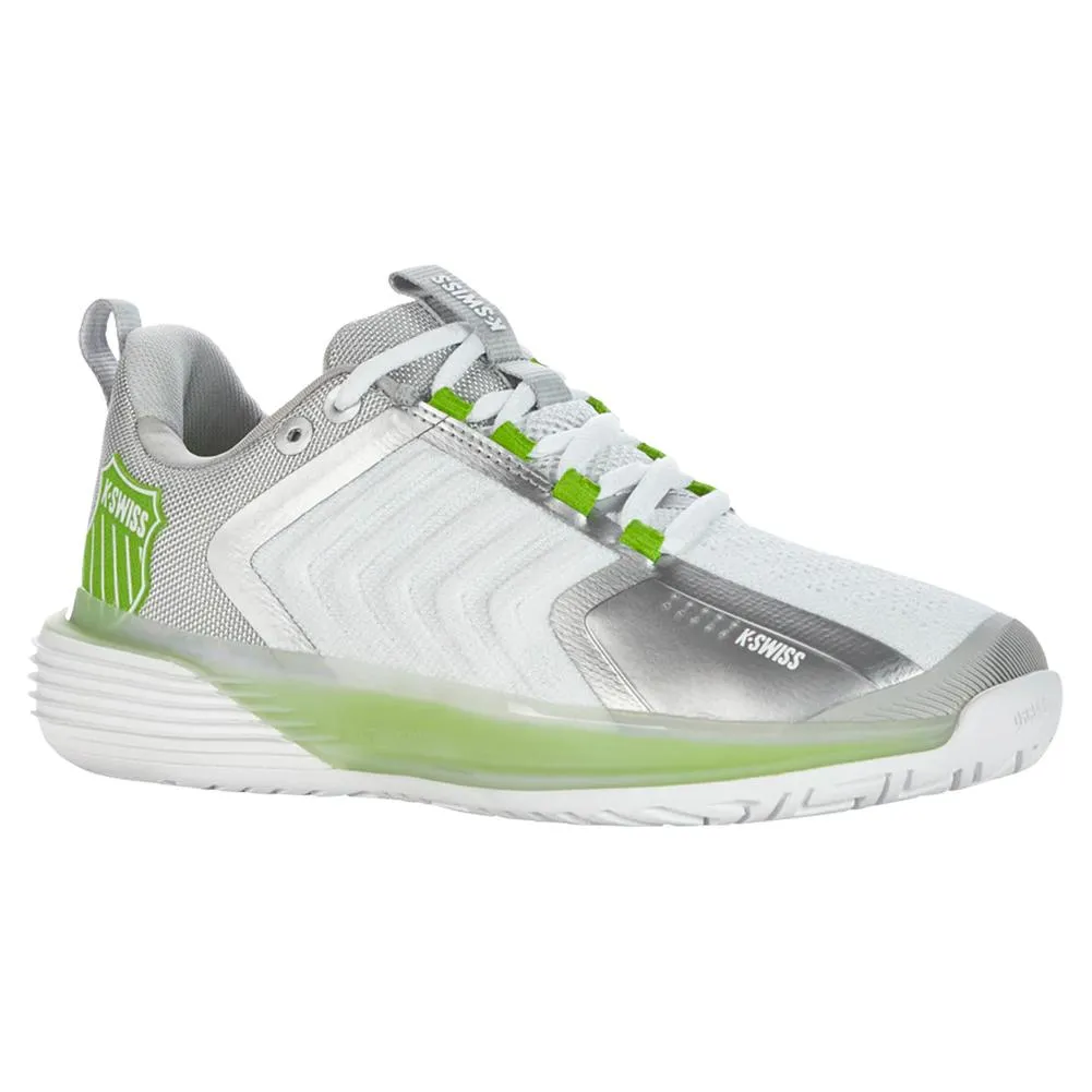 Women's Ultrashot 3 Tennis Shoes White and Gray Violet