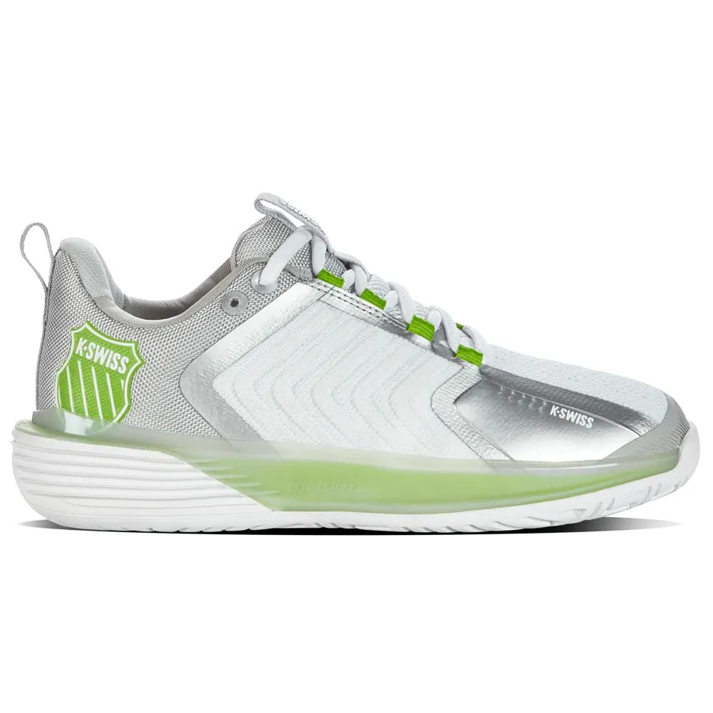 Women's Ultrashot 3 Tennis Shoes White and Gray Violet